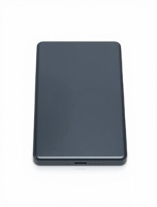 Sultão magnetic power bank ultra slim — matte outer face with USB-C port and LED charge indicators