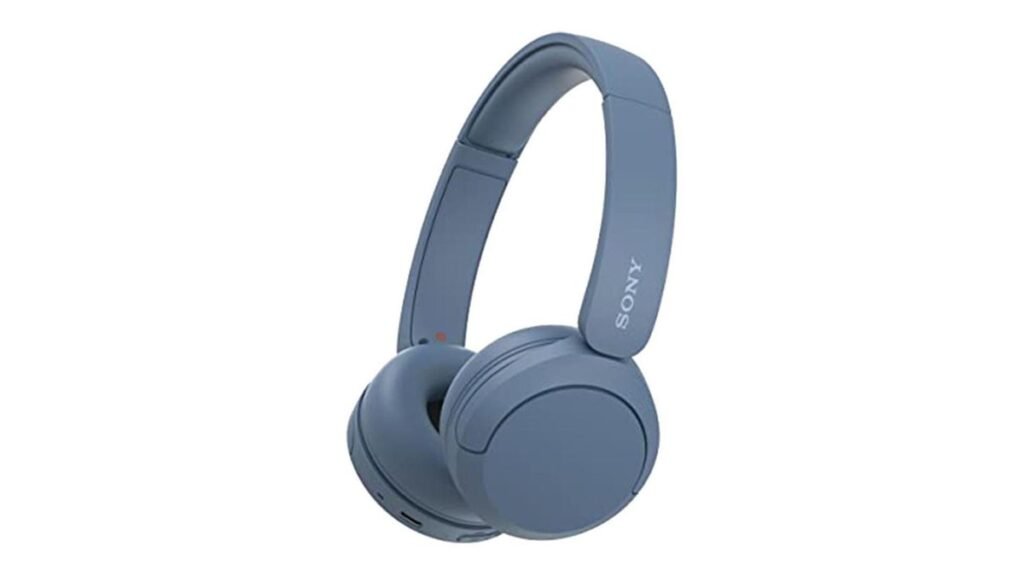 Sony WH-CH520 budget wireless on-ear headphones in blue